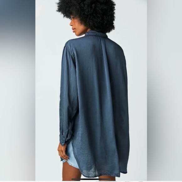 NWOT Free People X CP Shades Marrella Silk Button Down - Picture 4 of 10